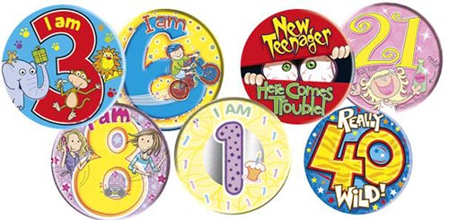 Custom Birthday Badges