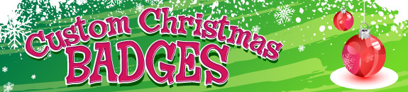 Custom button badges Christmas badges